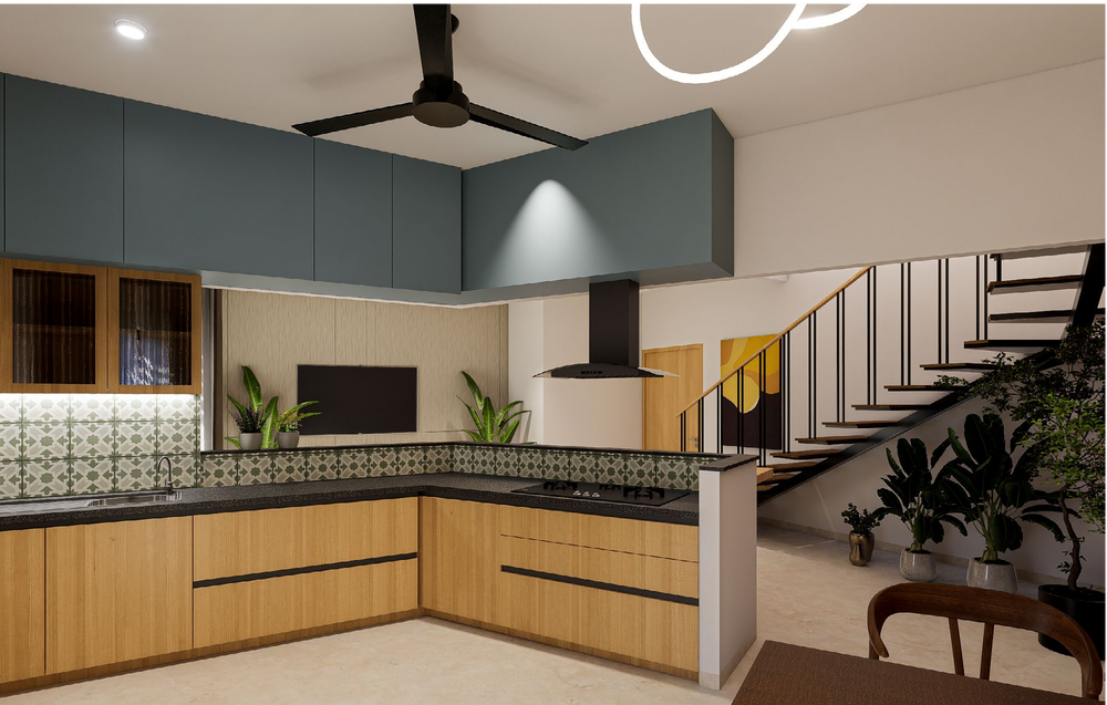 Contemporary Kitchen Design — Porous Greenway Chennai